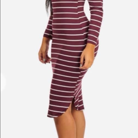 Hooded striped dress 🥰🖤 - Picture 3 of 3